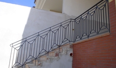 Ringhiera moderna in ferro quadro (7)